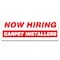 Signmission Now Hiring Carpet Installers Banner Apply Inside Accepting Application Single Sided B-120-30213 - alternate 1